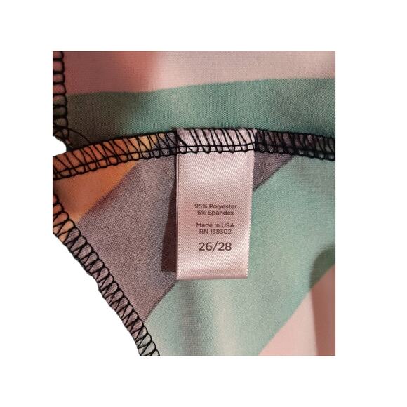NEW AVENUE Long Maxi Dress Plus 26/28 3X Stretchy Vacation Career Travel Flowy - Picture 9 of 13